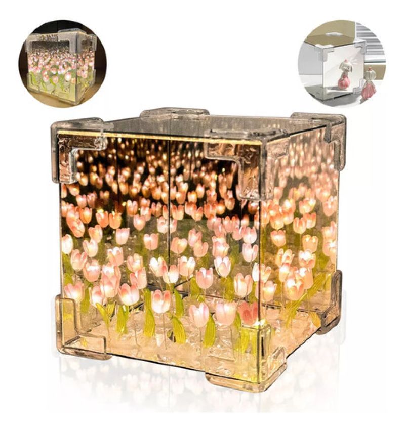 Comprar Lampara Tulipan Cuadrara Para Armar en Electroshopy - Ángulo 2